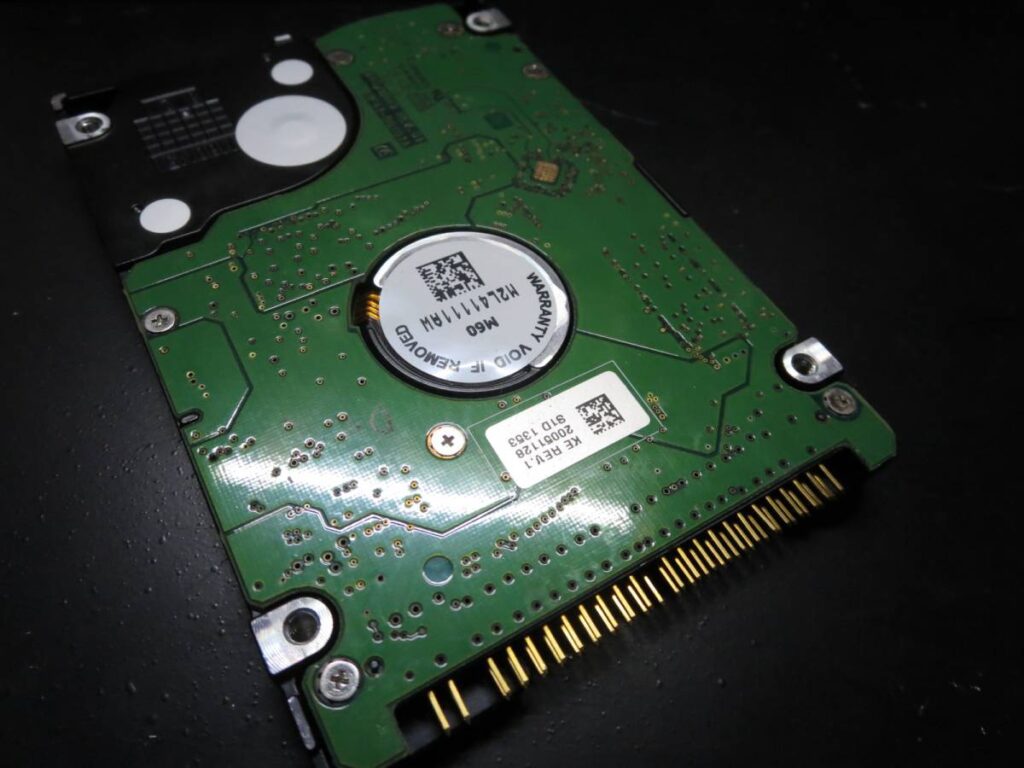 Samsung MP0402Hの基板障害を修理したPATAハードディスク