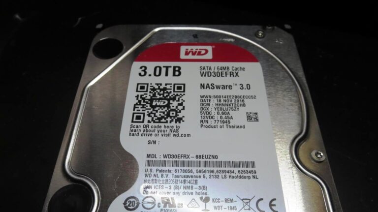 Western Digital WD30EFRX（通電しない・認識しない・動作音がしない）からのデータ復旧事例
